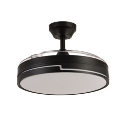 Ventilador techo negro