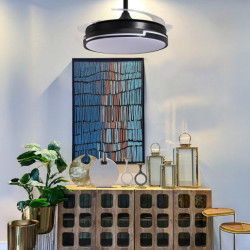 Ventilador techo negro