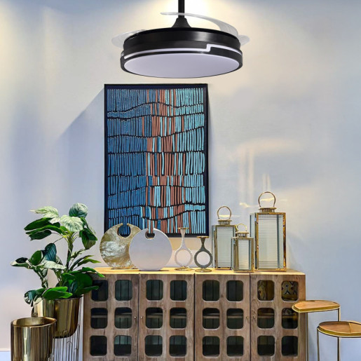 Ventilador techo negro