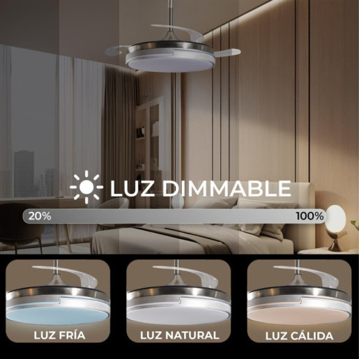 Ventilador techo metalico