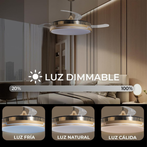 Ventilador techo bronce