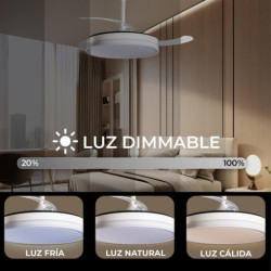 Ventilador techo blanco