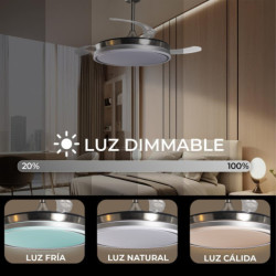 Ventilador techo metalico