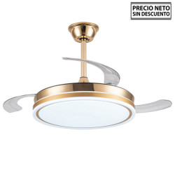 Ventilador techo dorado