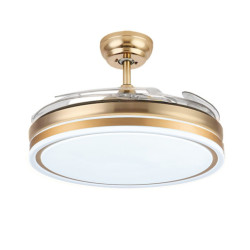 Ventilador techo dorado