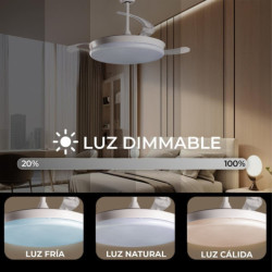 Ventilador techo blanco