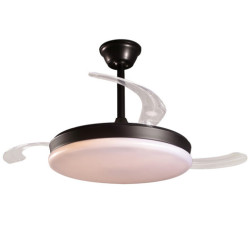 Ventilador techo negro