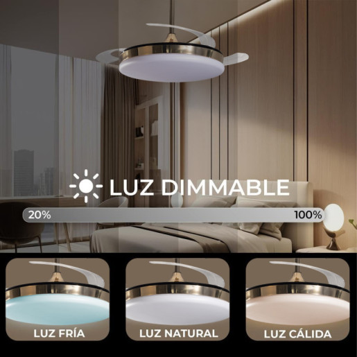 Ventilador techo bronce