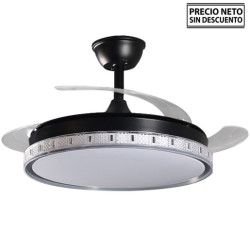 Ventilador techo negro
