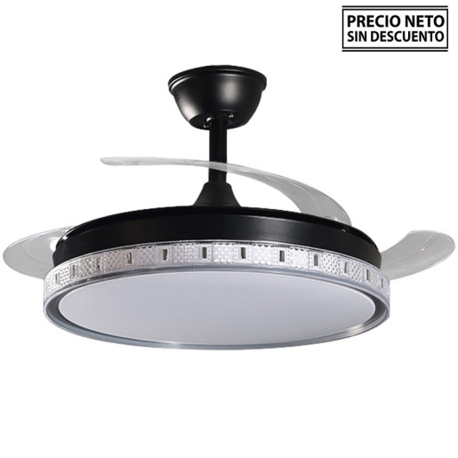 Ventilador techo negro