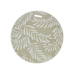 Vajillas 18 pzs beige y blanco