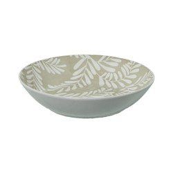Vajillas 18 pzs beige y blanco