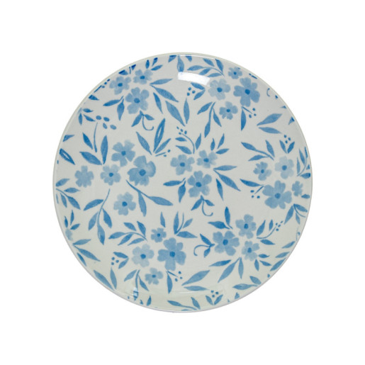 Vajillas 18 pzs blanco y azul