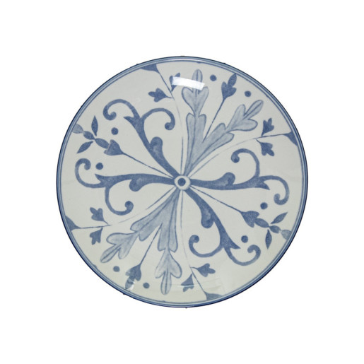Vajillas 18 pzs blanco y azul