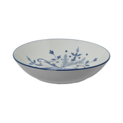 Vajillas 18 pzs blanco y azul