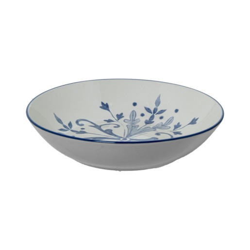 Vajillas 18 pzs blanco y azul