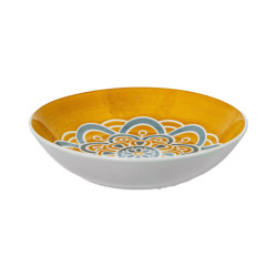 Vajillas 18 pzs amarillo y azul