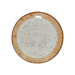 Vajillas 18 pzs moteado y marron