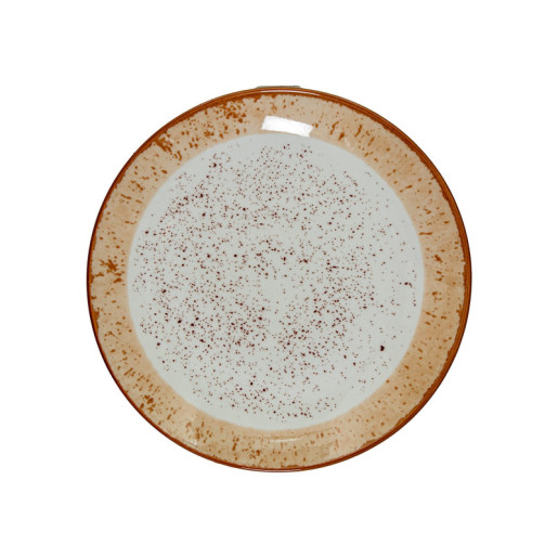 Vajillas 18 pzs moteado y marron