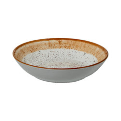 Vajillas 18 pzs moteado y marron