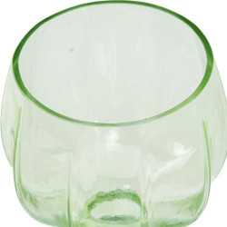 Set 3 copas  azul-verde y transparente