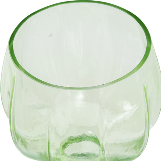 Set 3 copas  azul-verde y transparente