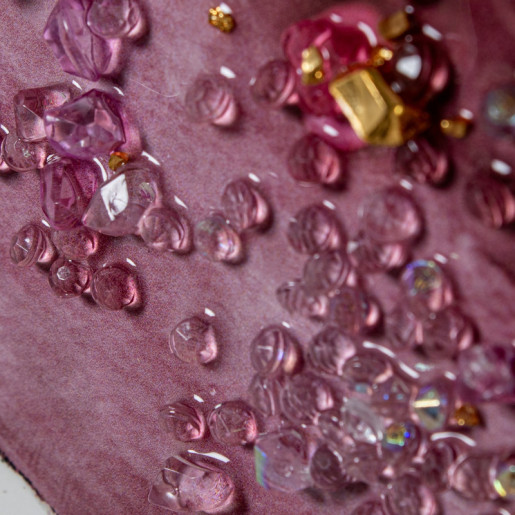 Set 3 cuadros rosas y blanco