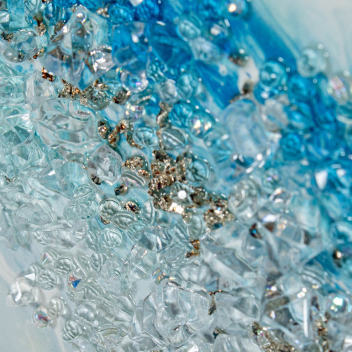 Set 2 cuadros azules y blanco