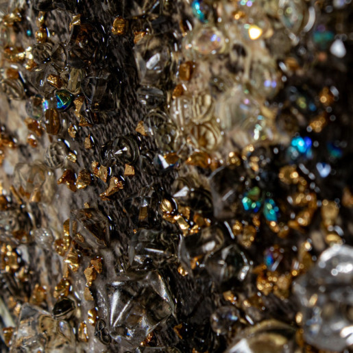 Set 2 cuadros dorados y negro