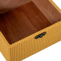 Set 3 cajas marron, naranja y amarillo
