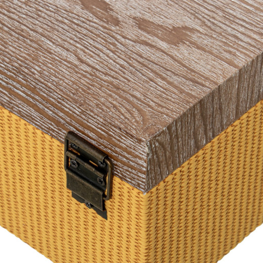 Set 3 cajas marron, naranja y amarillo