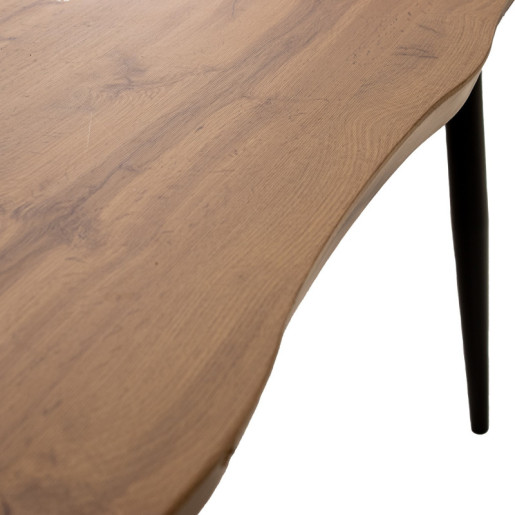 Mesa comedor natural y negro