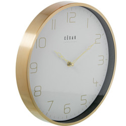 Reloj pared dorado