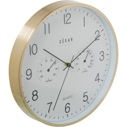 Reloj pared dorado