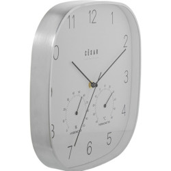 Reloj pared plateado