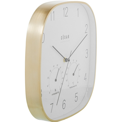 Reloj pared dorado