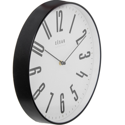 Reloj pared negro