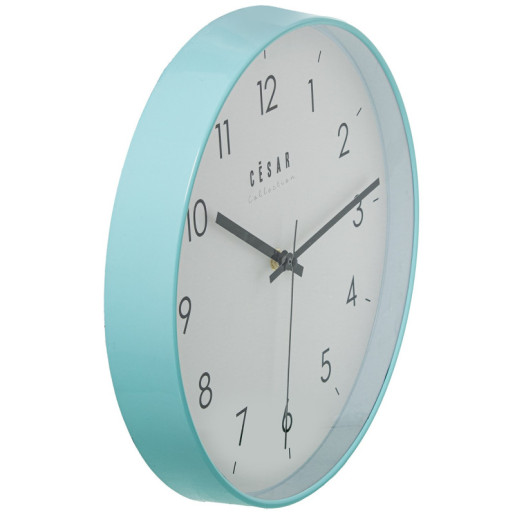 Reloj pared verde menta