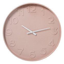 Reloj pared rosa