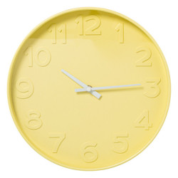 Reloj pared amarillo