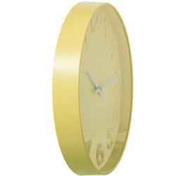 Reloj pared amarillo