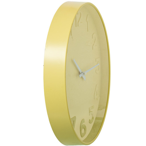 Reloj pared amarillo