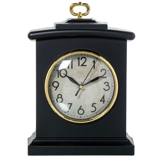 Reloj sobremesa negro