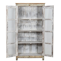 Armario vitrina natural