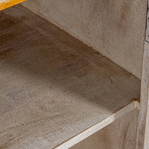 Mesa entrada amarillo, azul y verde