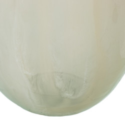 Jarron beige y dorado