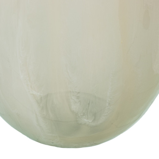 Jarron beige y dorado