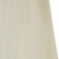 Jarron beige y dorado