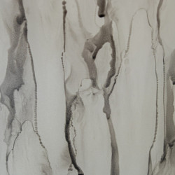 Tibor biselado blanco y gris