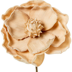 Set 6 flores artificiales beige